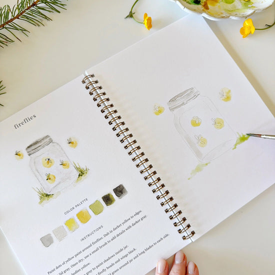 Camping Watercolor Workbook by Emily Lex Studio