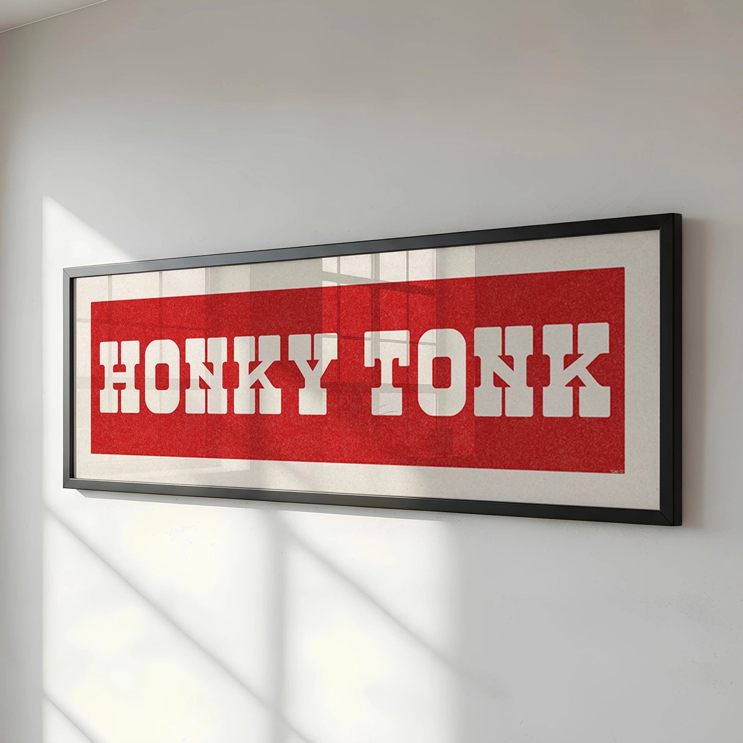 Honky Tonk Sign, Framed