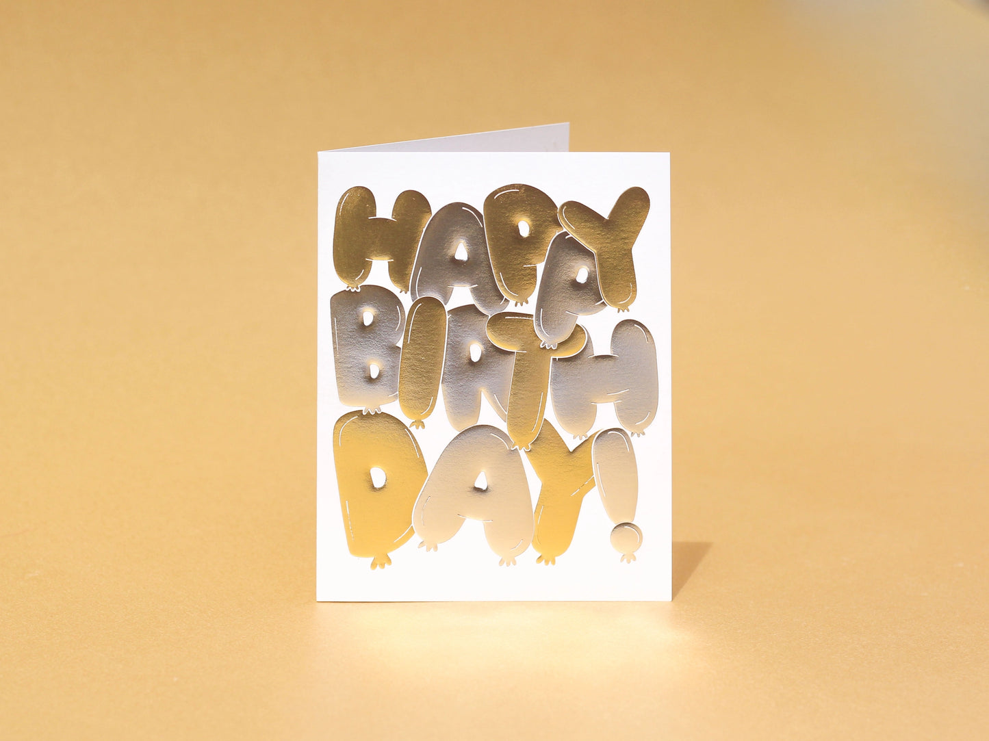 Balloon Foil Stamped Birthday Card