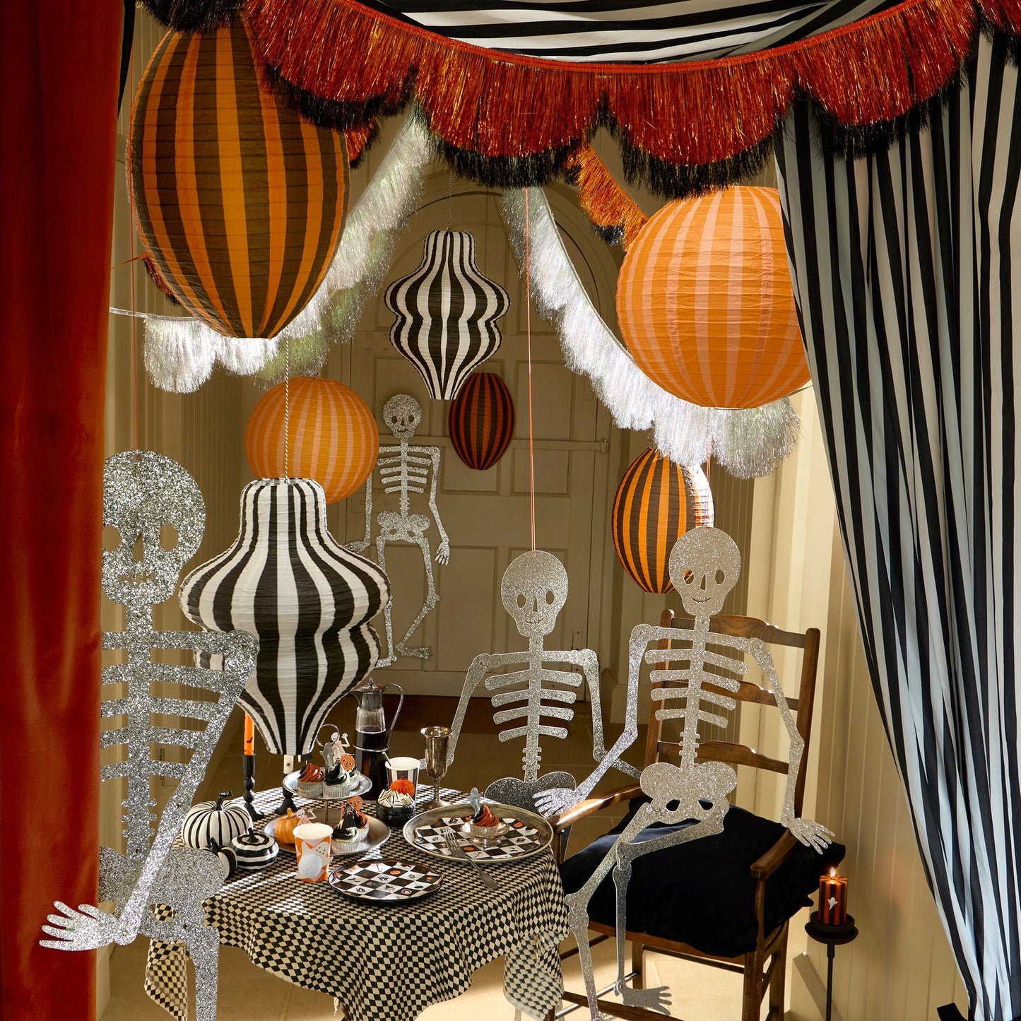 Stripy Halloween Lanterns