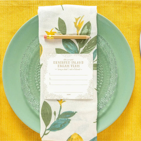 Desert Island Place Cards by Color Box Design & Letterpress