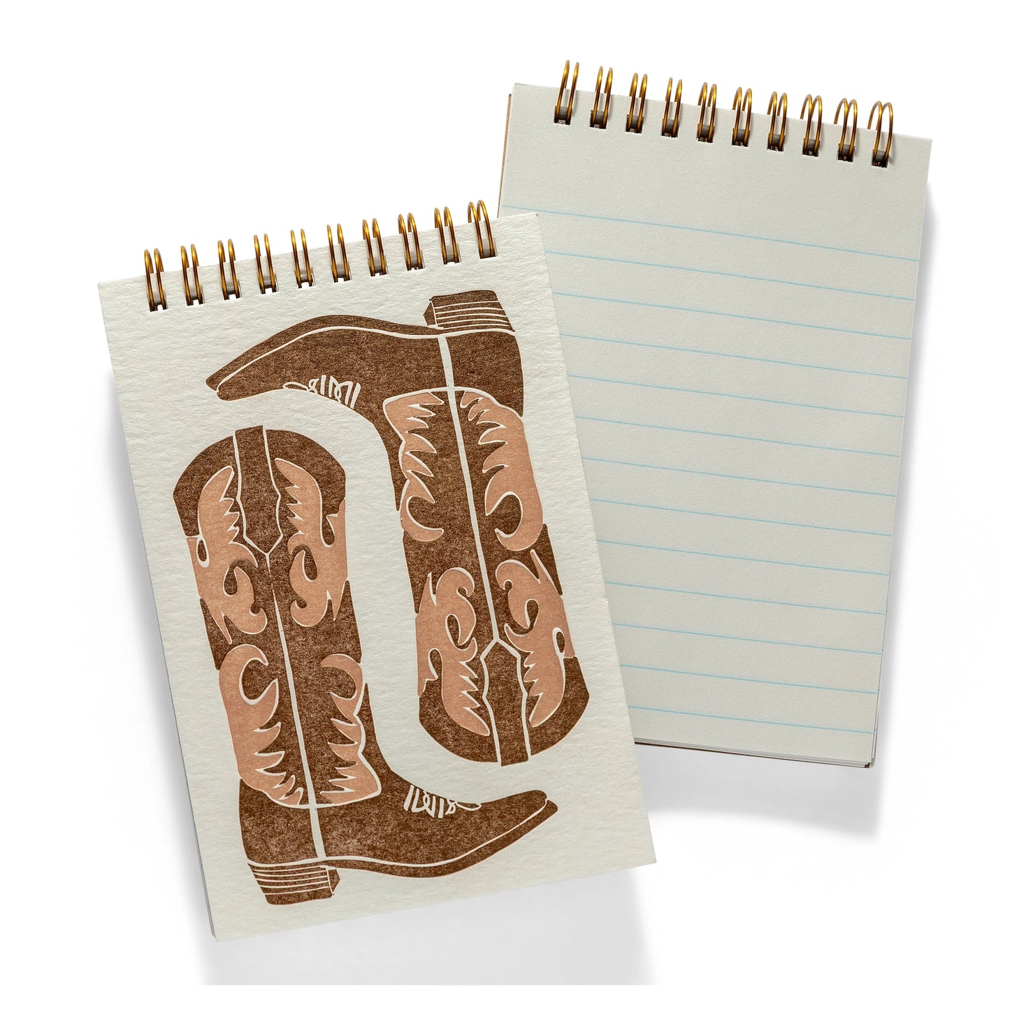 Brown Boots Letterpress Notebook