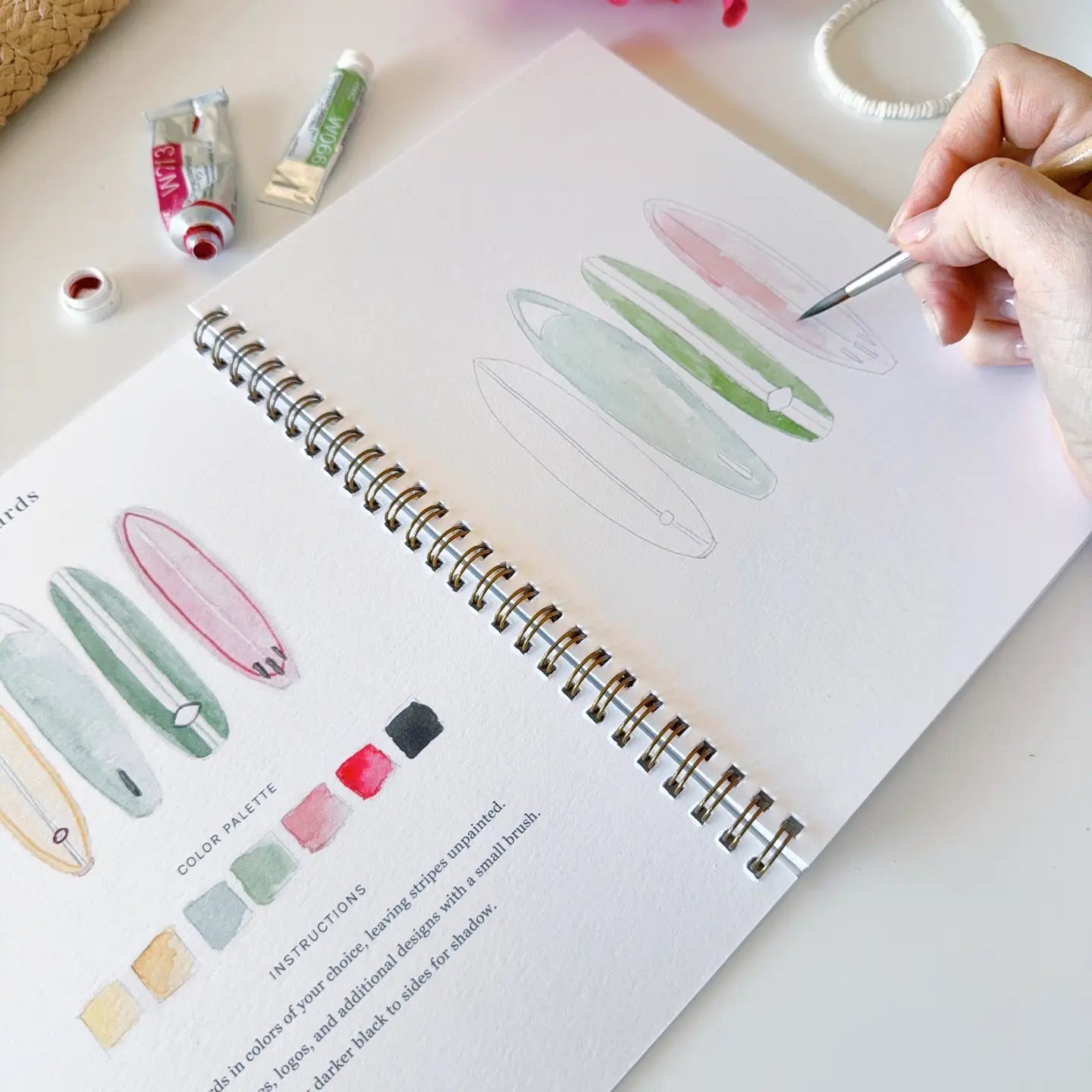 Tropical Watercolor Workbook by Emily Lex Studio