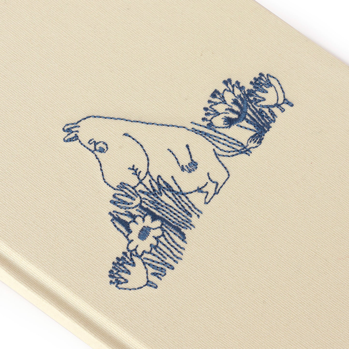 Moomintroll Garden Embroidered Journal with Blank Pages