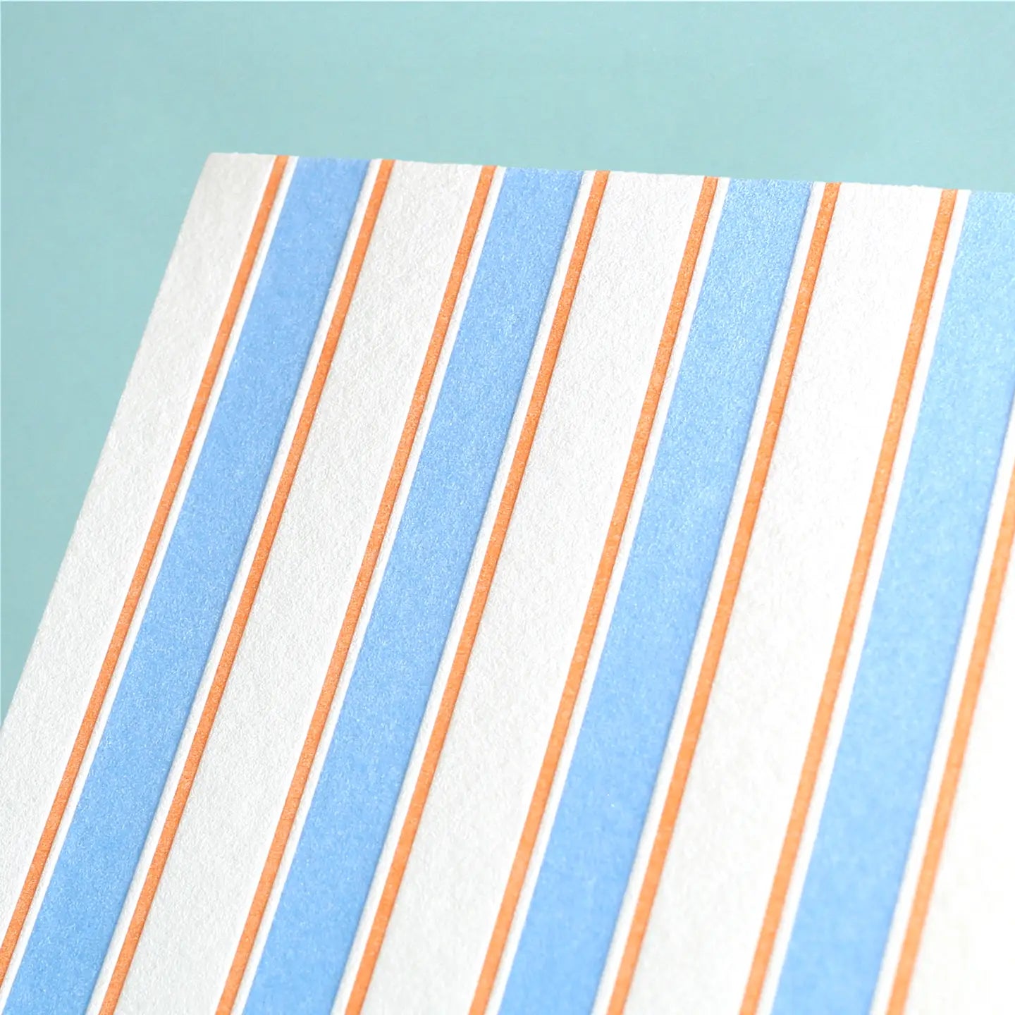 French Stripe Letterpress Card Set