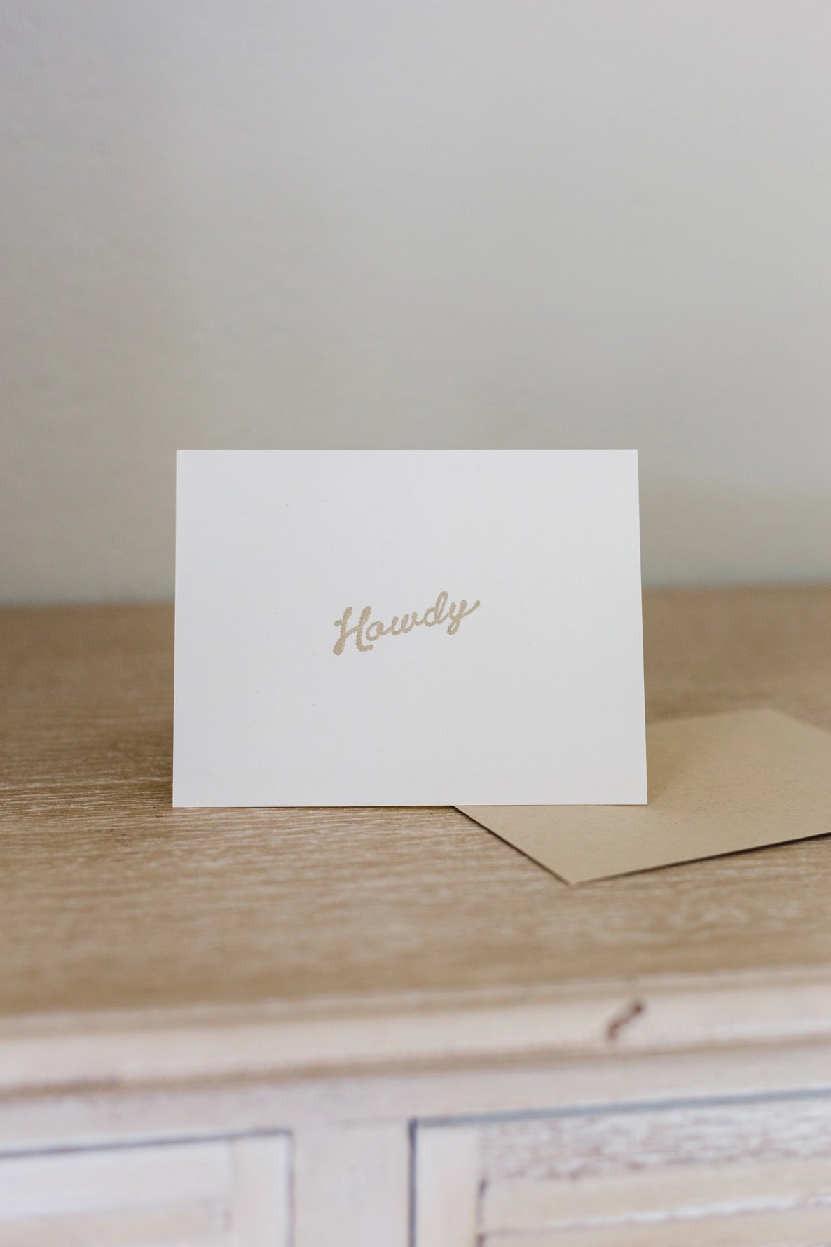 Howdy Letterpress Card