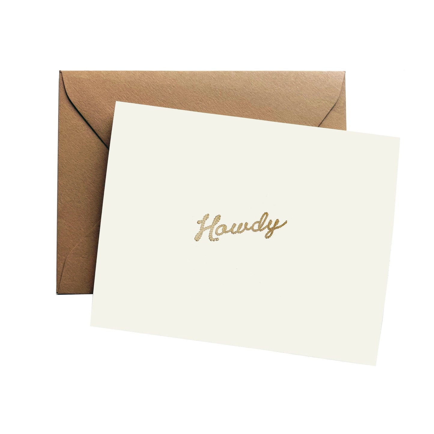 Howdy Letterpress Card
