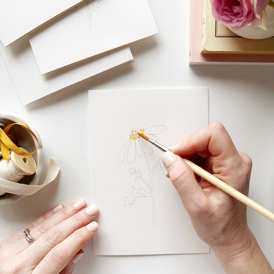 Garden Flower Paintable Notecards by Emily Lex Studio