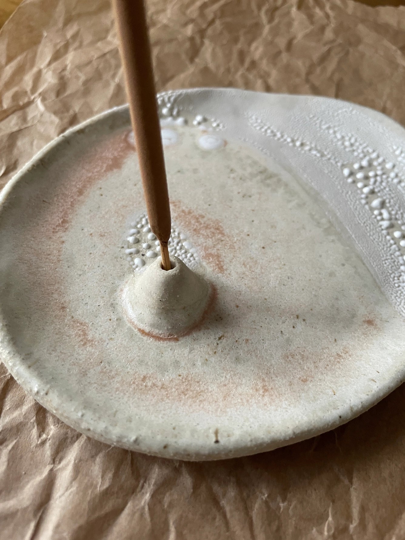 Himalayan Salt Ceramic Incense Dish