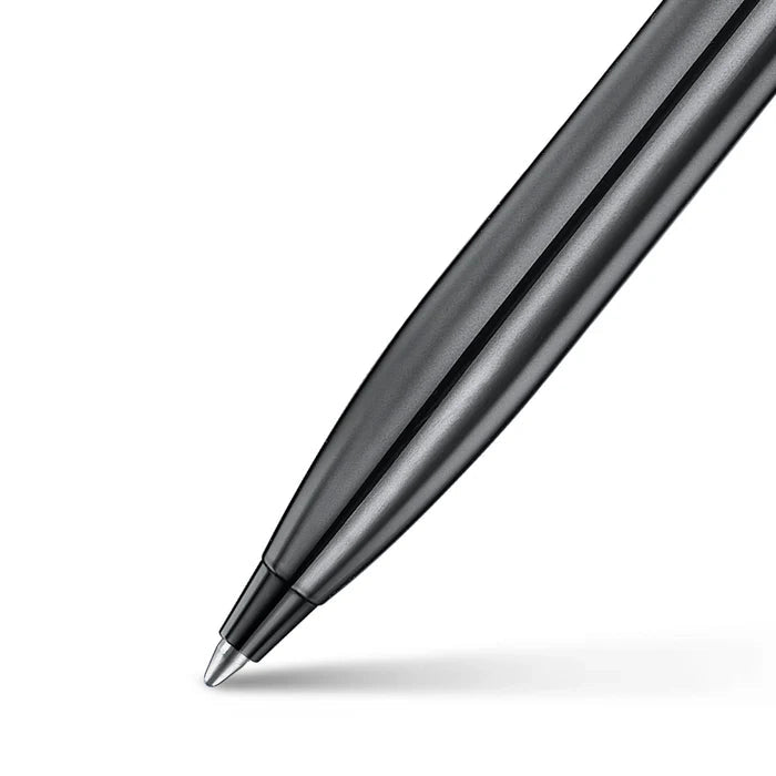 Sheaffer 100 9375 Ionic Gunmetal Grey Ballpoint Pen with Shiny Pvd Trims