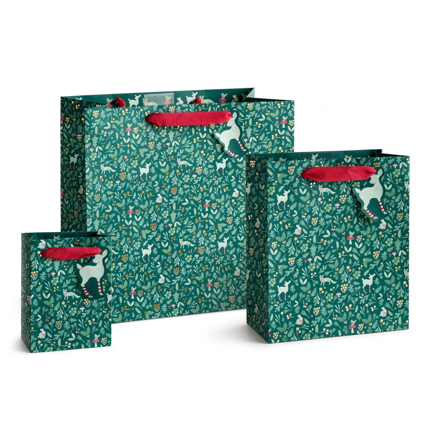 Medium Winter Forest Christmas Gift Bag
