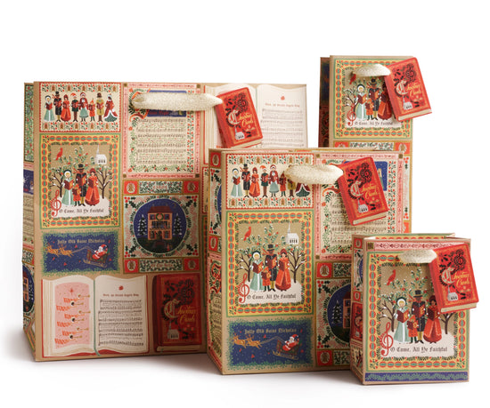Large Christmas Carols Gift Bag by Rifle Paper Co.