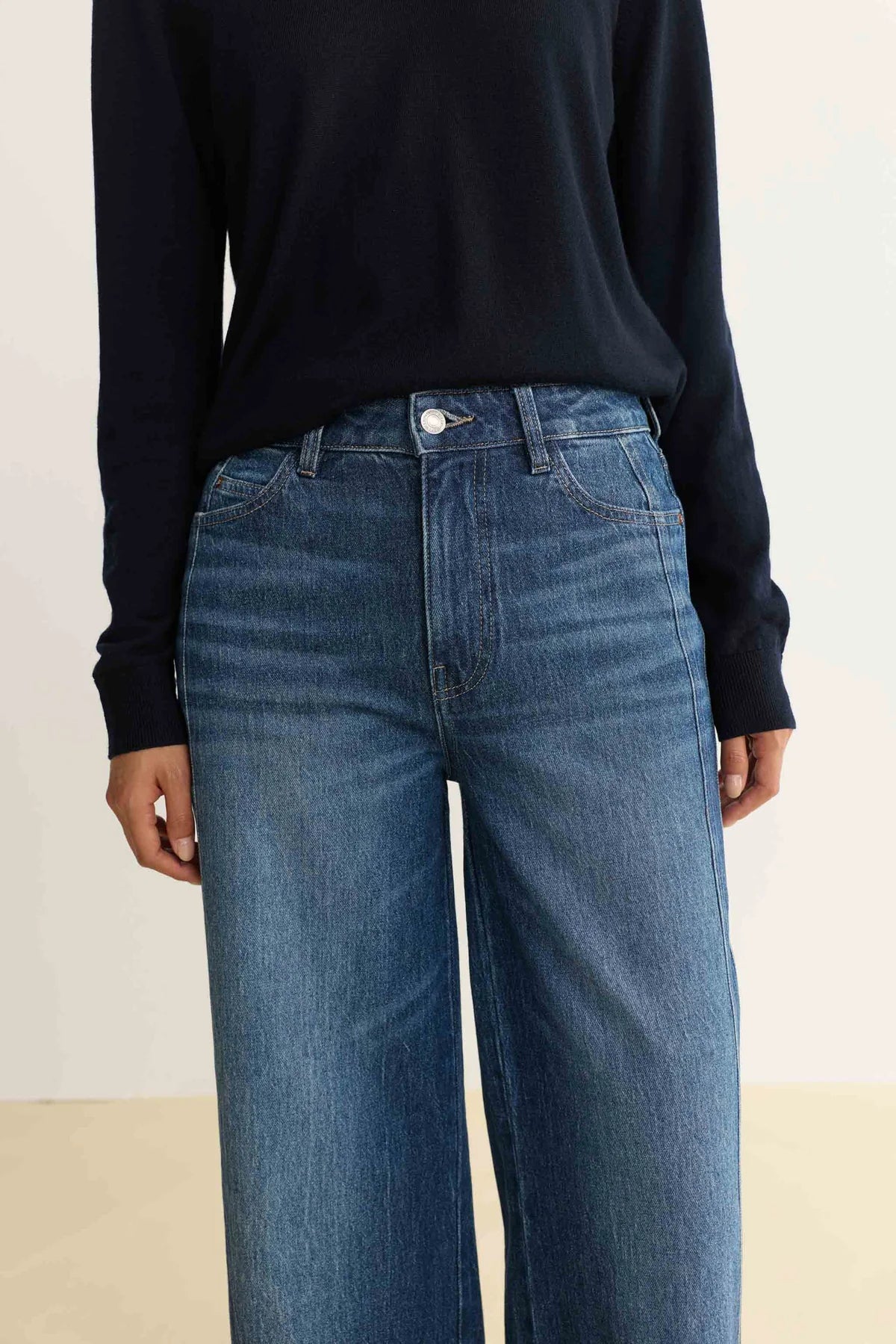 NCE Cote Wide Leg Jeans, Scenic Route by Warp + Weft