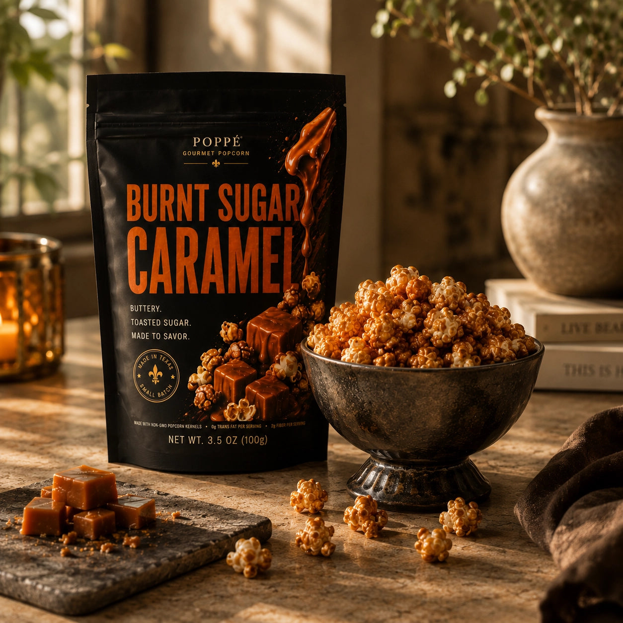 Burnt Sugar Caramel Gourmet Popcorn