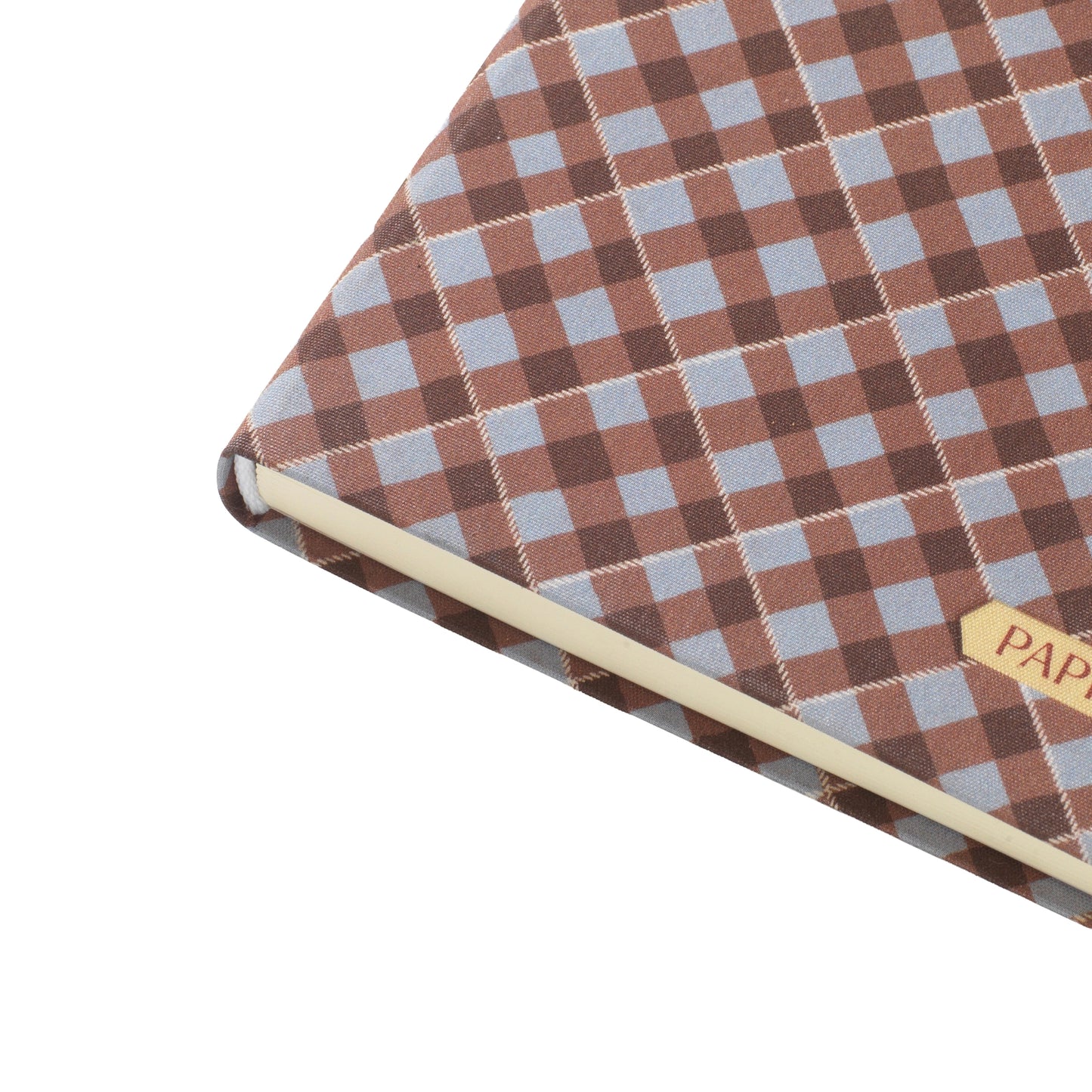 Petals and Plaid Fabric Notebook