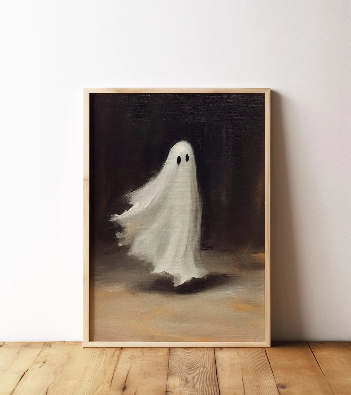 Flying Ghost Art Print by Paper House Print Shop