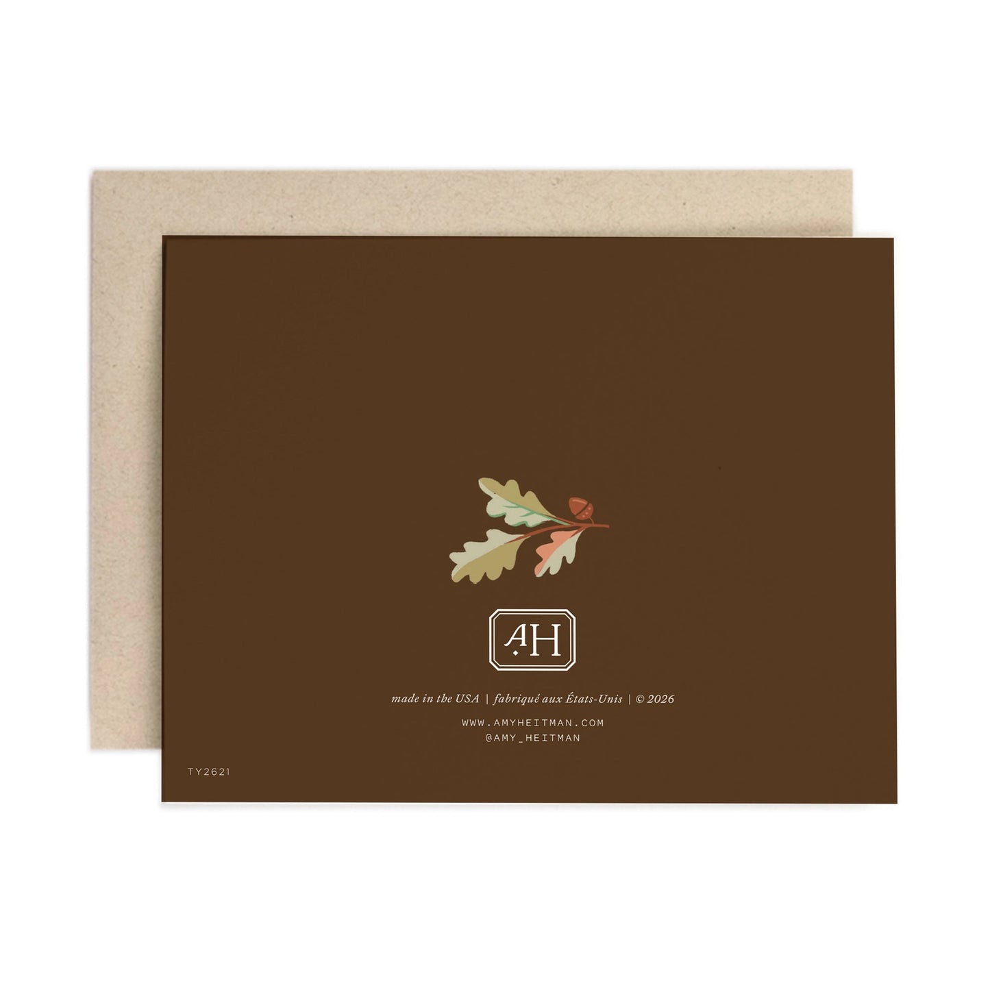 Grateful Oak Frame Card