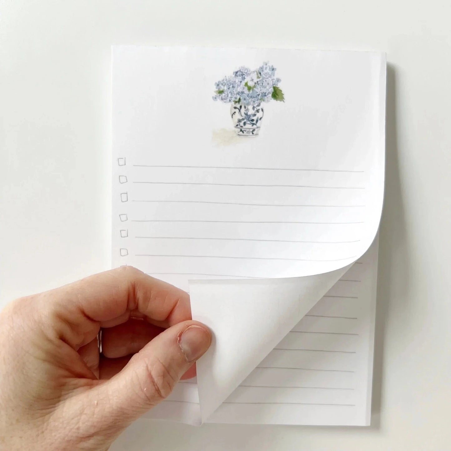 Hydrangea Everyday Checklist Notepad