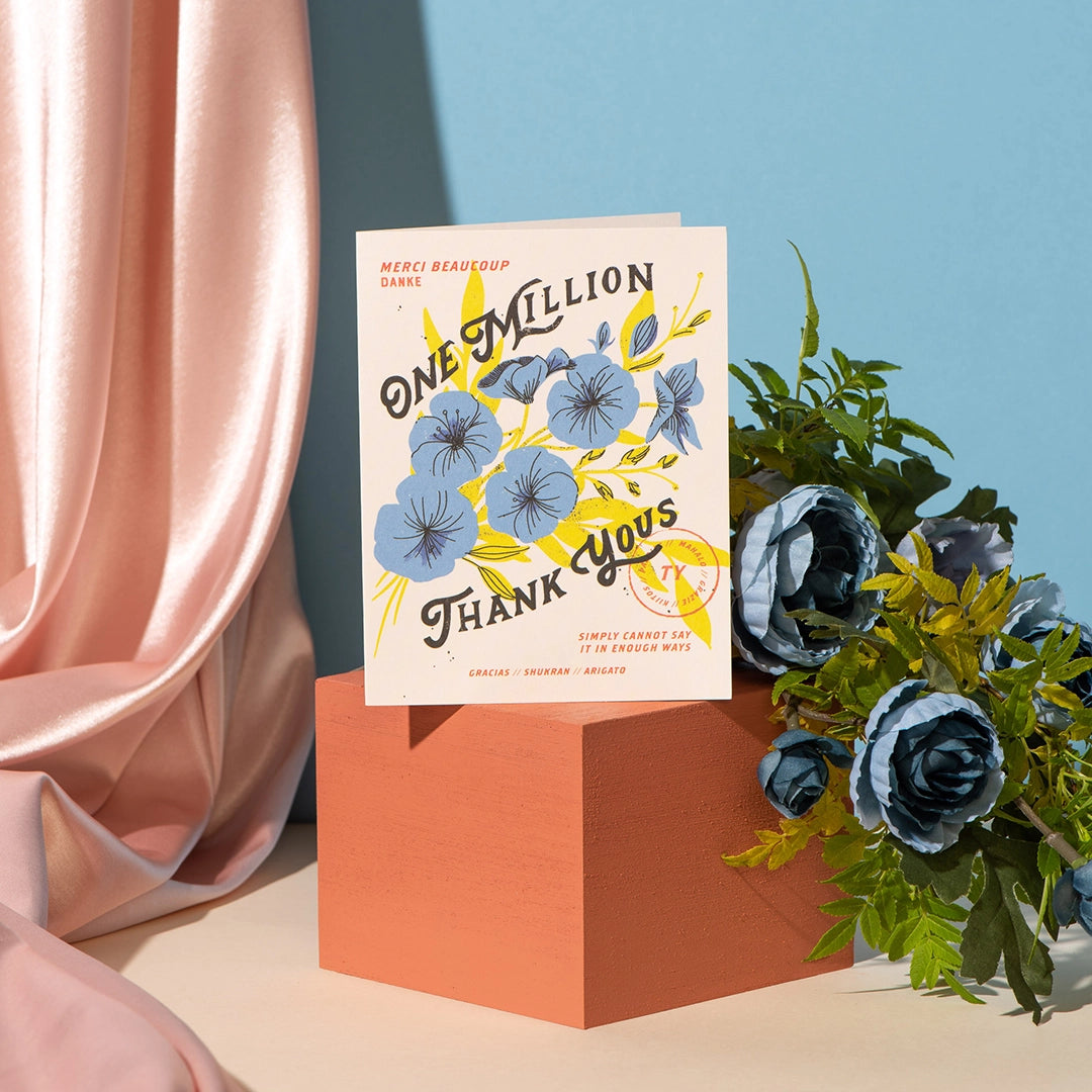 One Million Thanks Card by Red Cap Cards