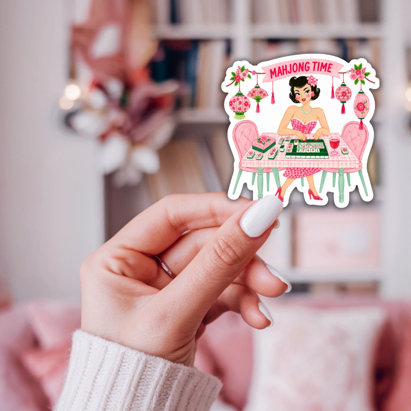 Mahjong Time Vinyl Sticker