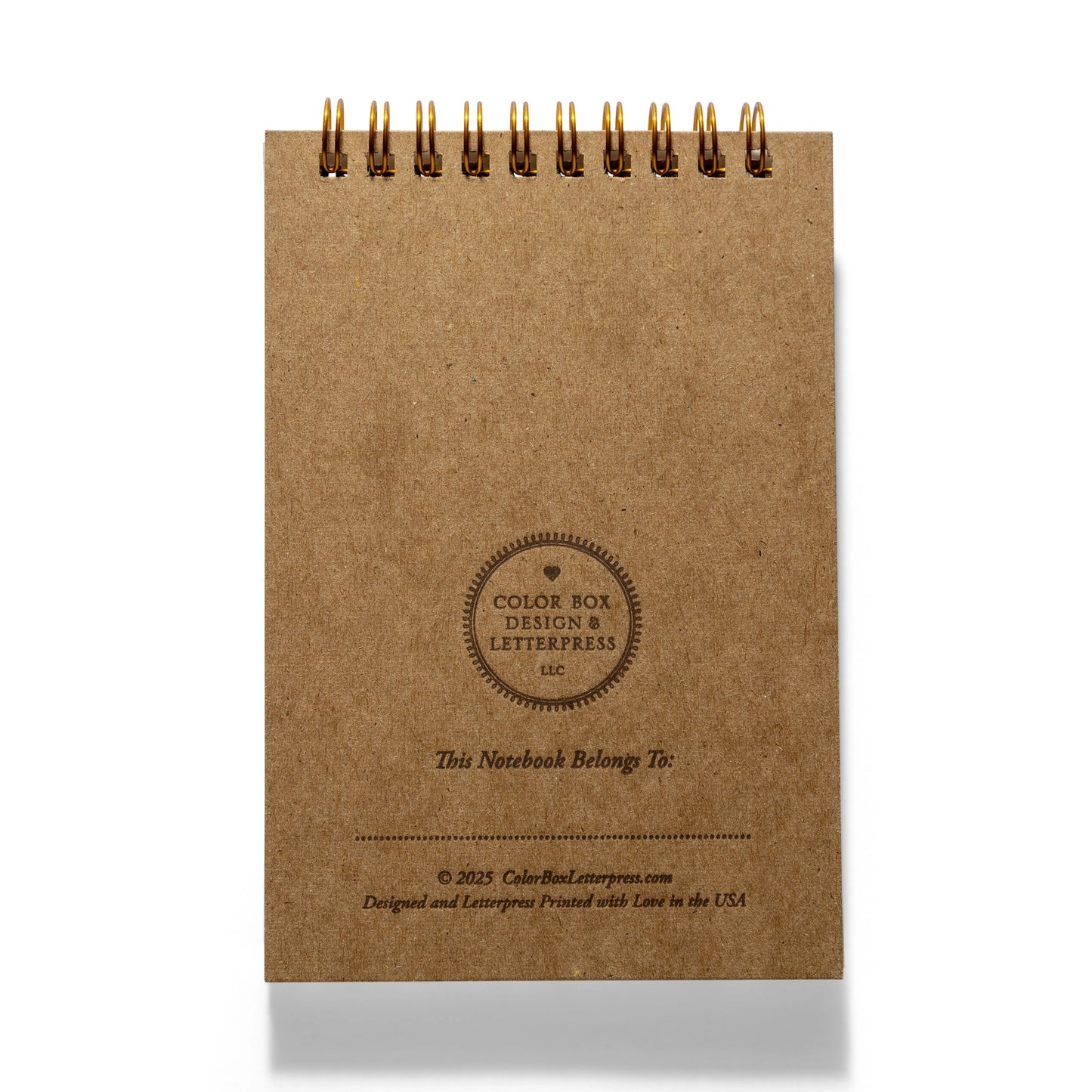 Horseshoe & Bluebonnets Letterpress Notebook