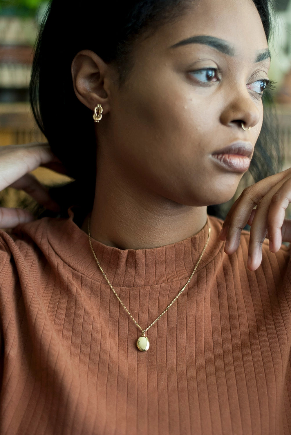 Mini Sailor Knot Stud Earrings by Michelle Starbuck Design