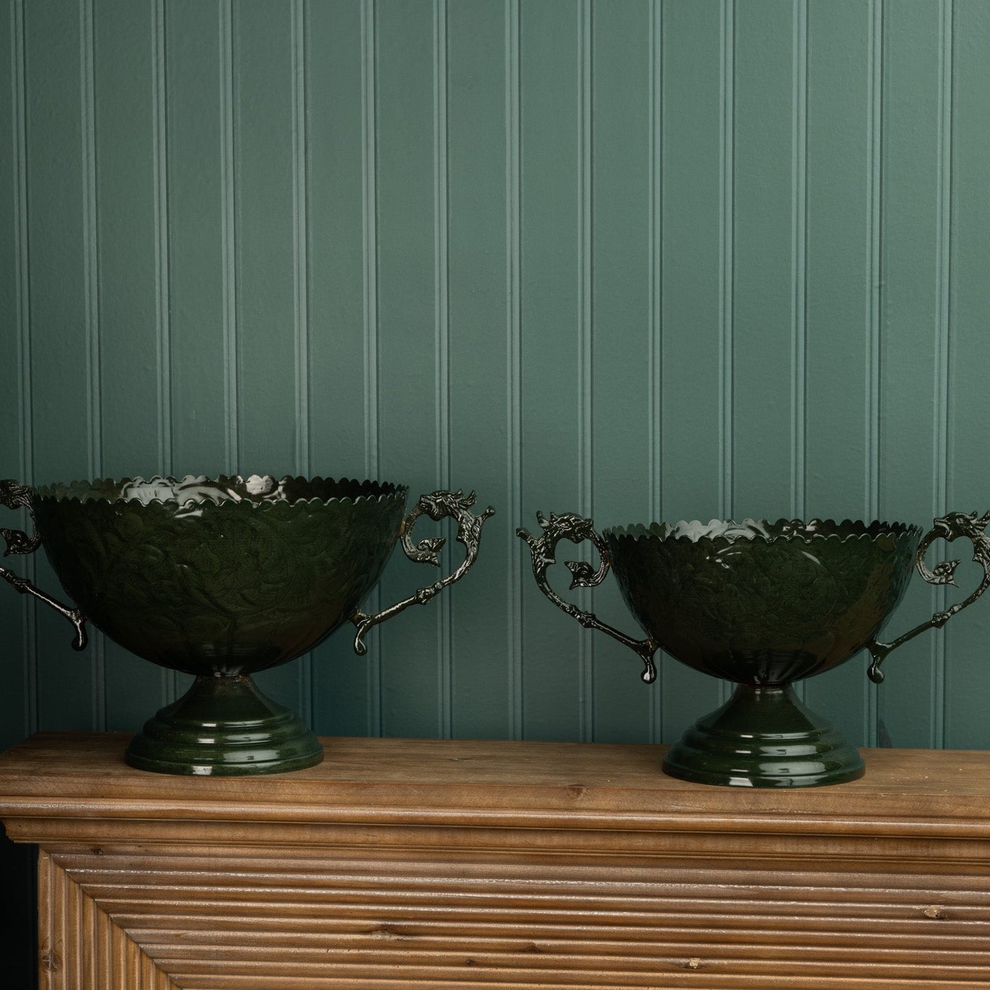 Verdant Pedestal Tazza Bowls