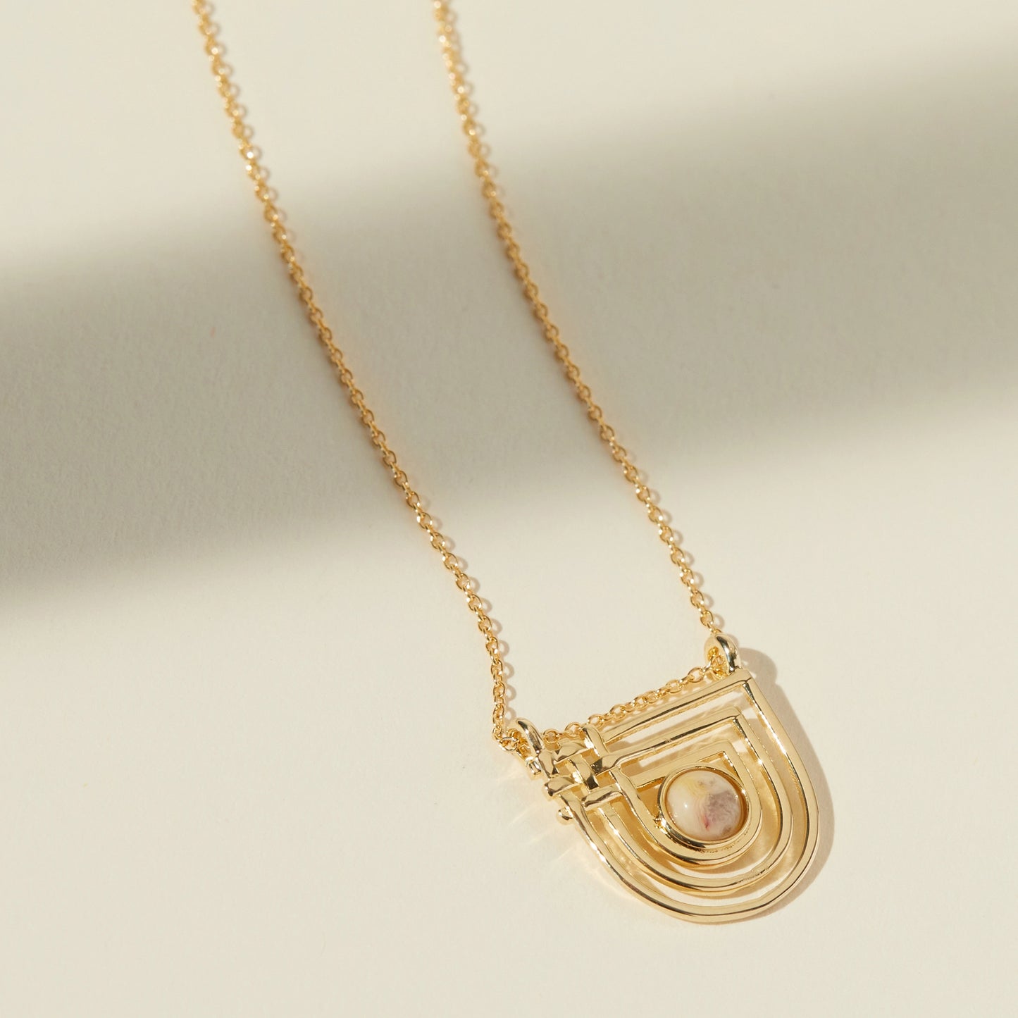 Golden Era Necklace - Agate by Lindsay Lewis