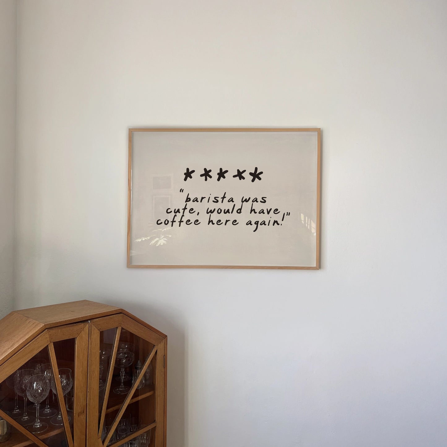 Barista Was Cute Rating Wall Art Print
