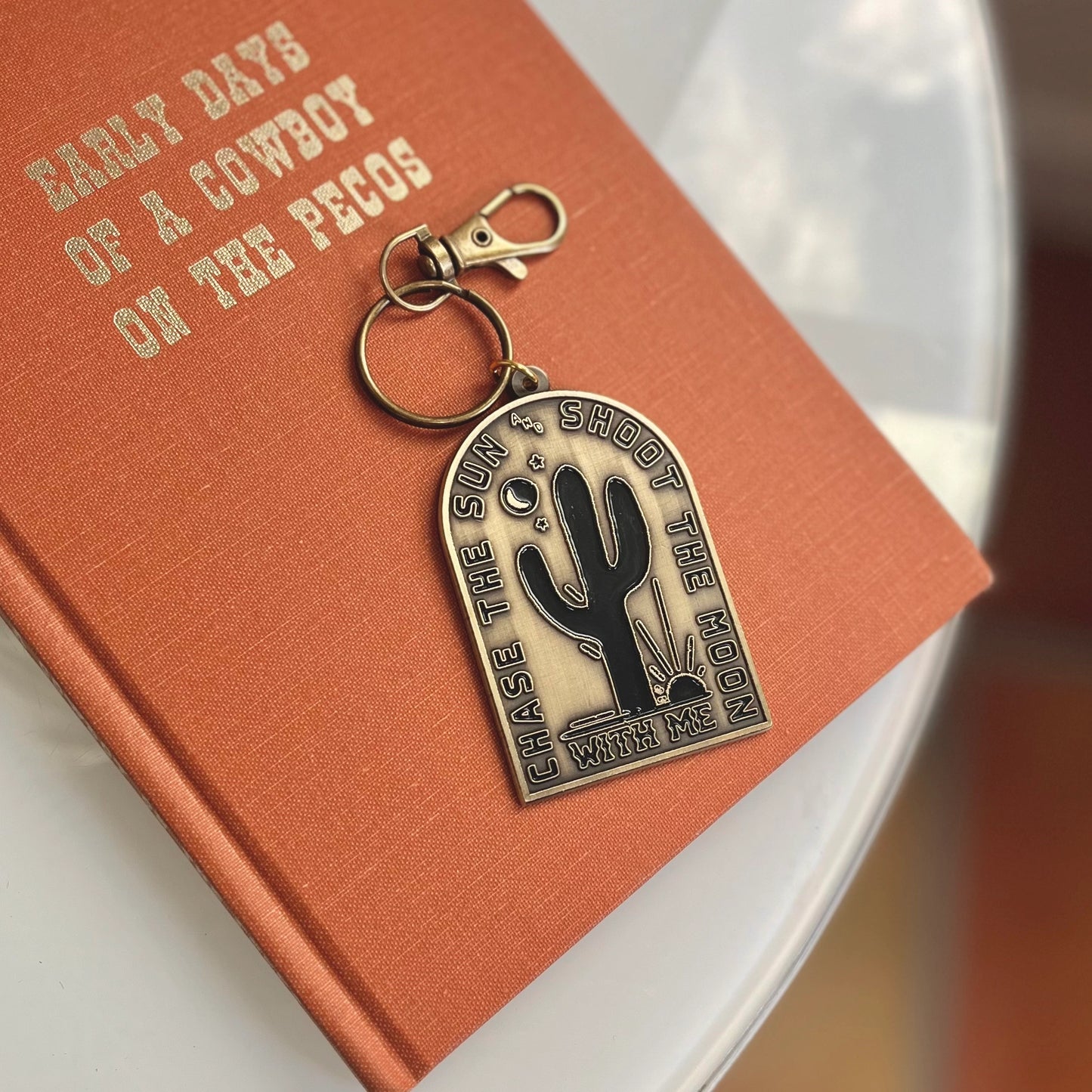 Chase The Sun Keychain by Morgan Lacey Hart