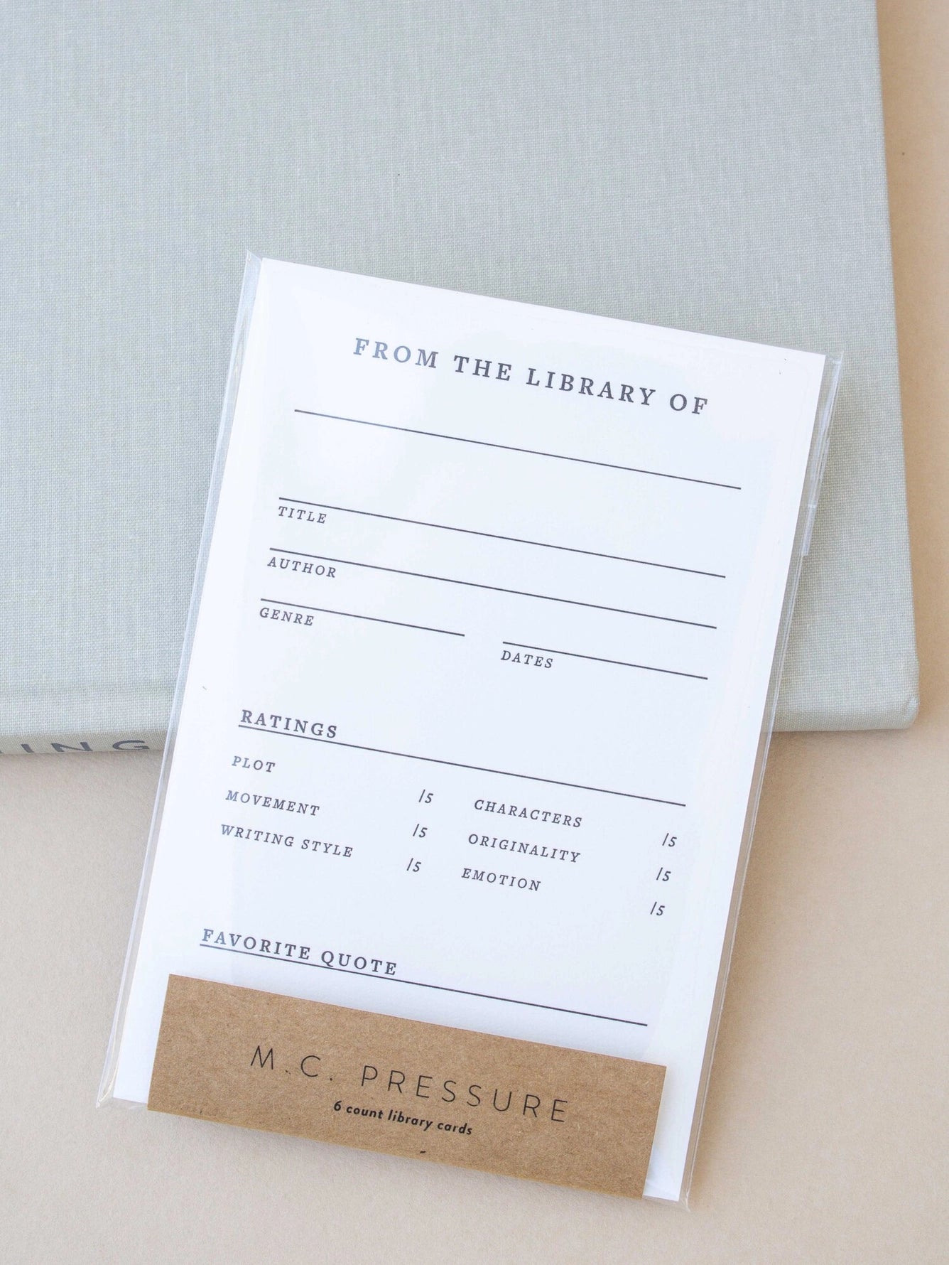 Home Library Cards
