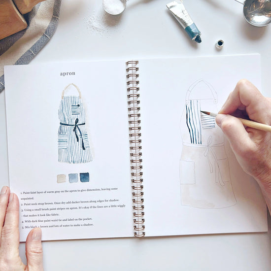 Baking Watercolor Workbook by Emily Lex Studio