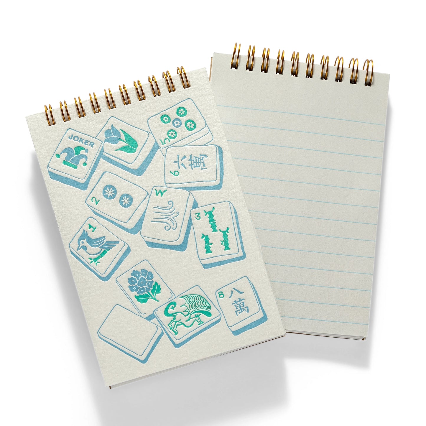 Mahjong Letterpress Notebook