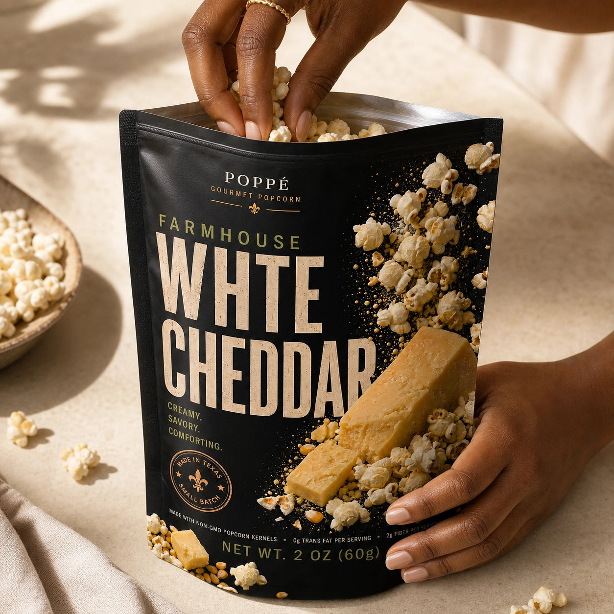 Farmhouse White Cheddar Gourmet Popcorn