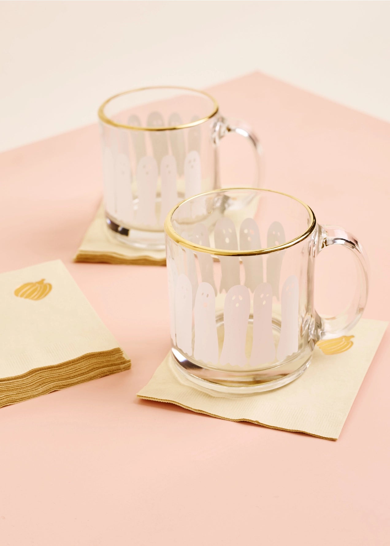 Boo Ghost Gold Rimmed Mug