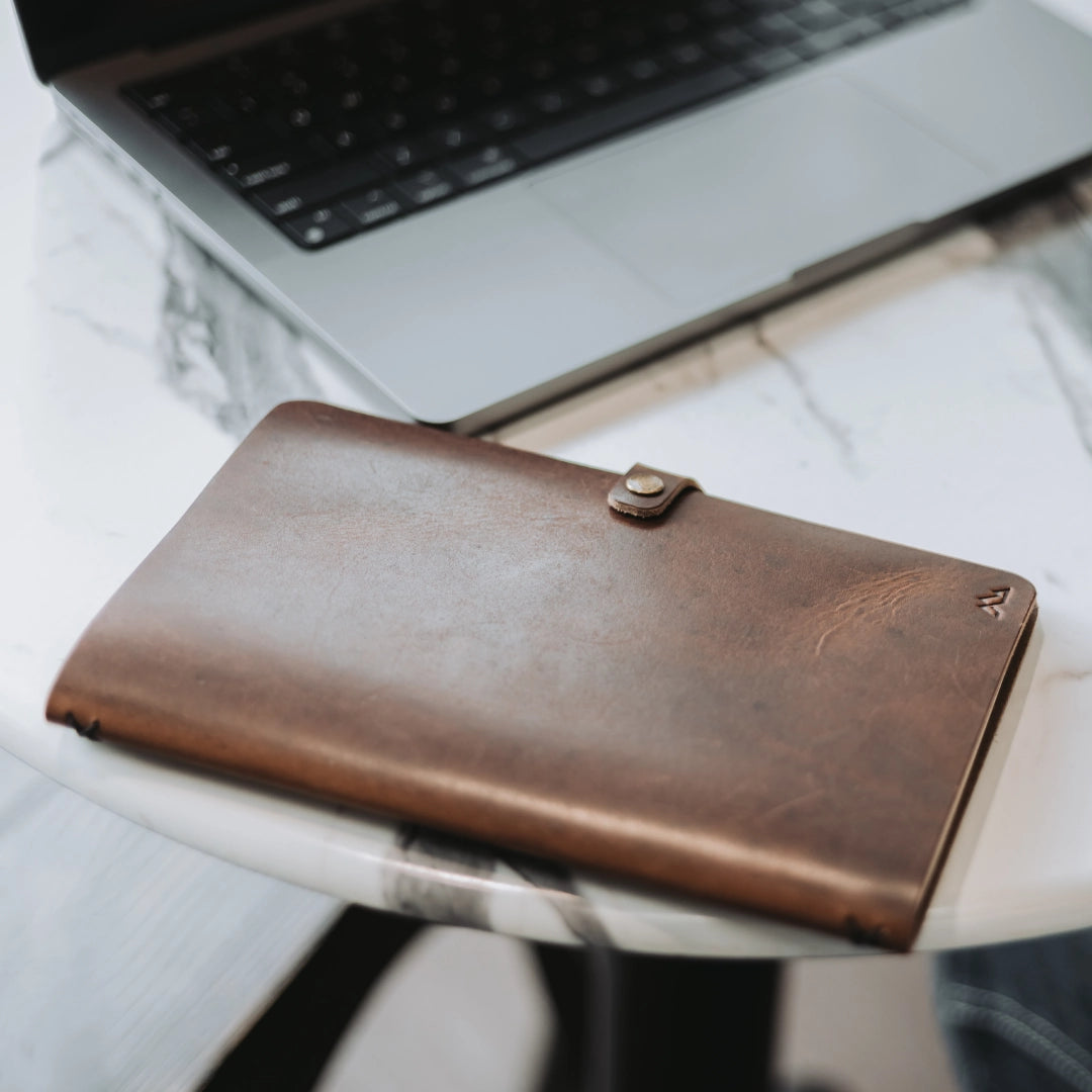 Bennett Full-Grain Leather Journal, Walnut Brown
