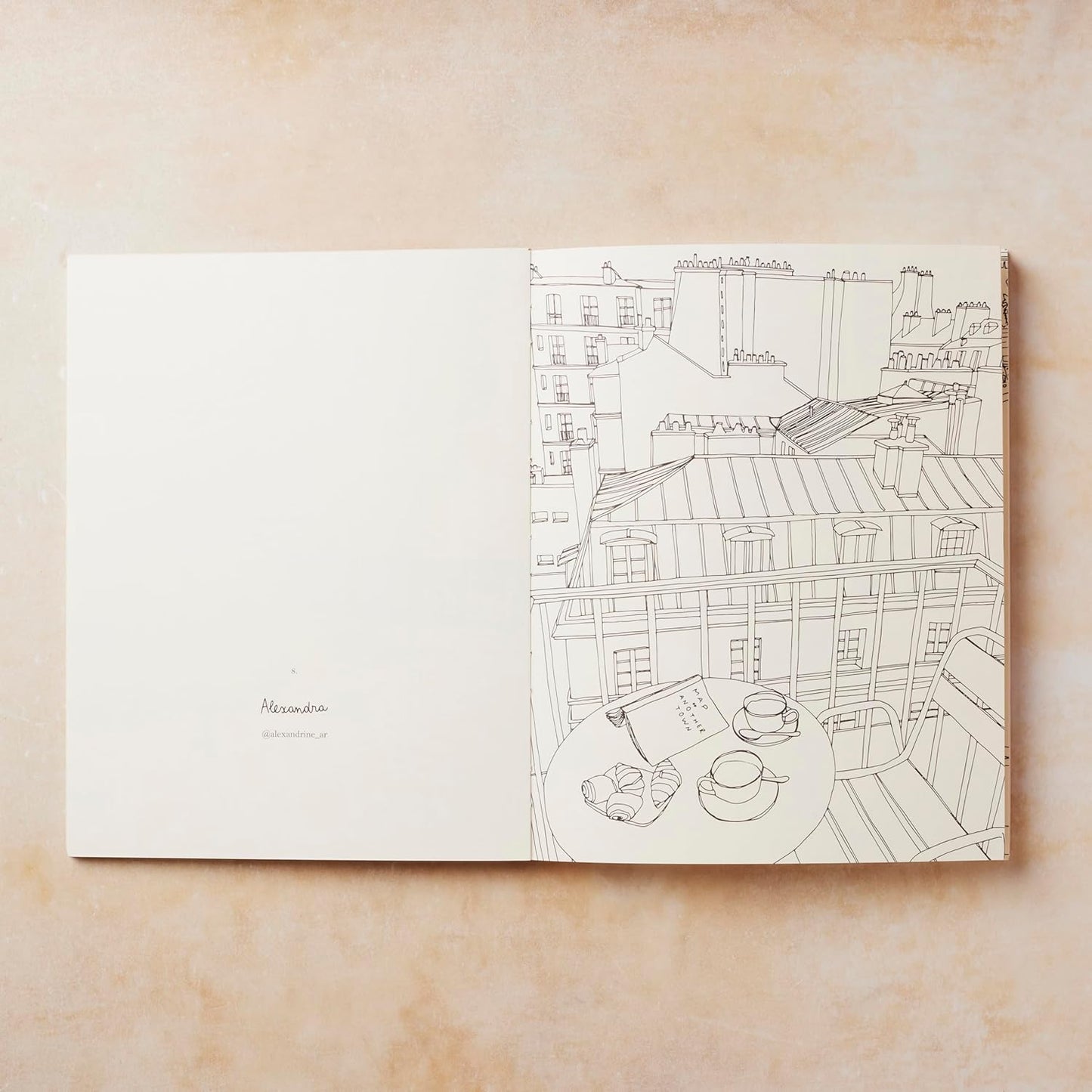 Zoé de Las Cases Coloring Book - Paris
