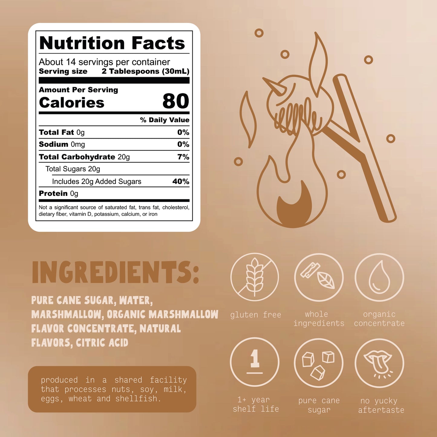 Toasted Marshmallow Simple Syrup by surrup.