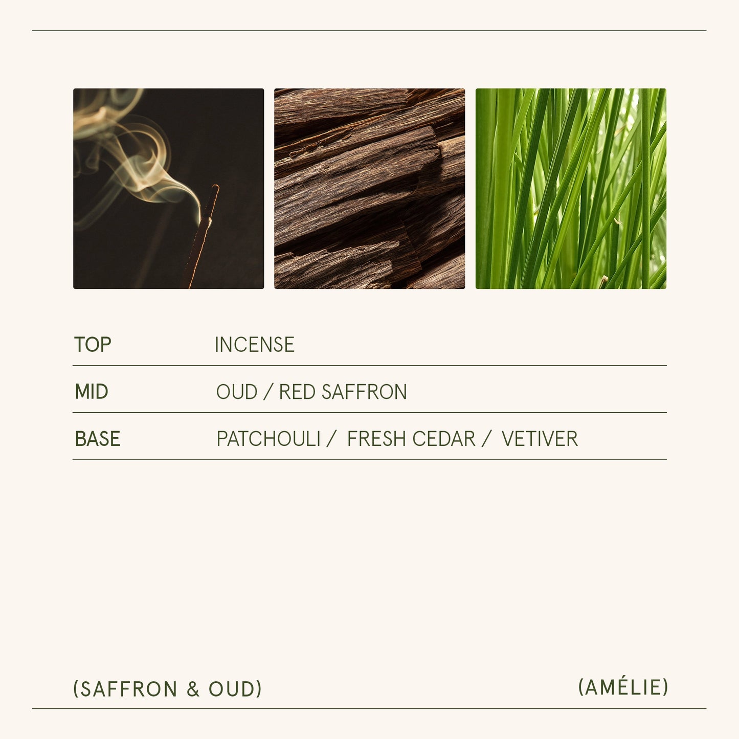 Saffron Oud Amélie Candle by La Jolie Muse