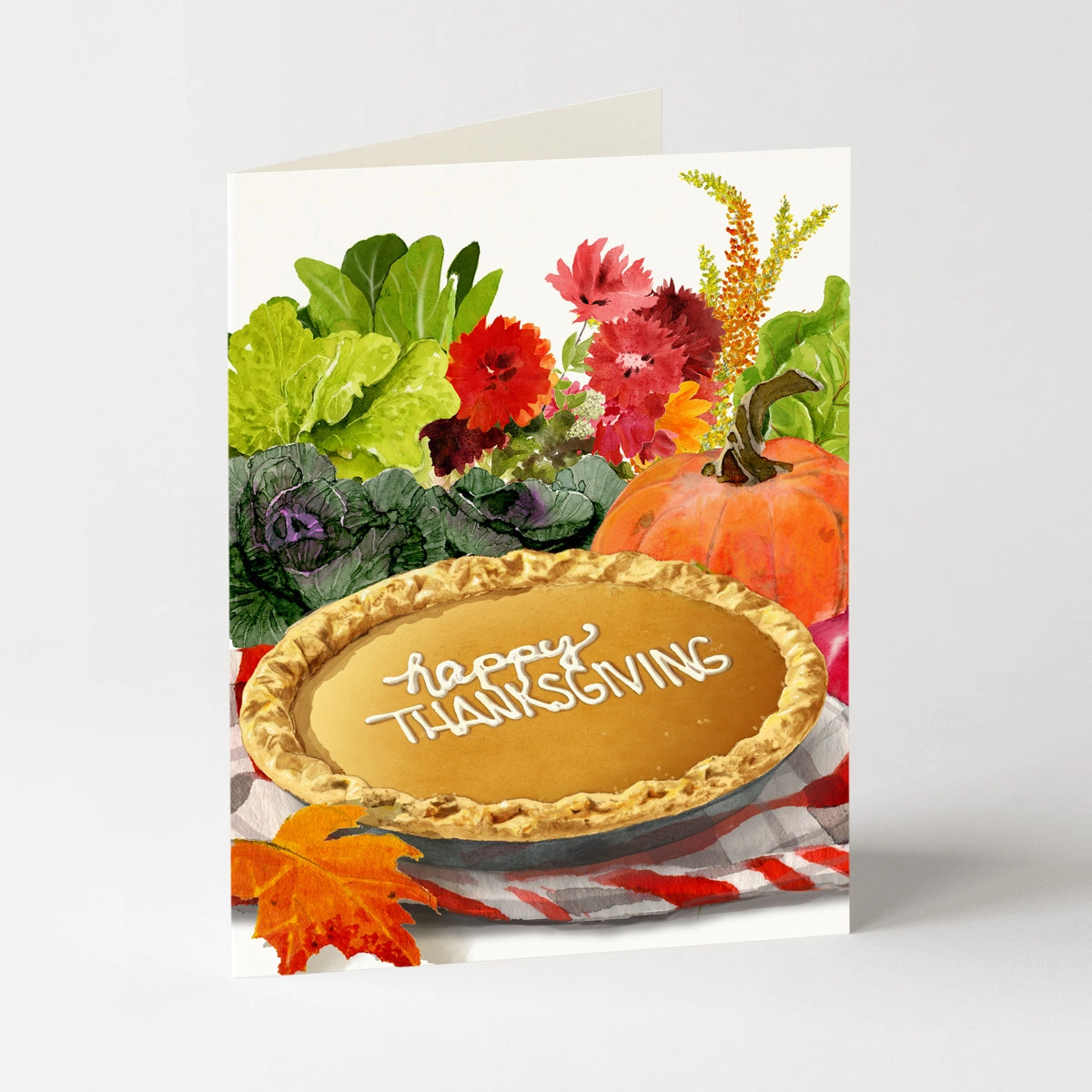 Pumpkin Pie Thanksgiving Card
