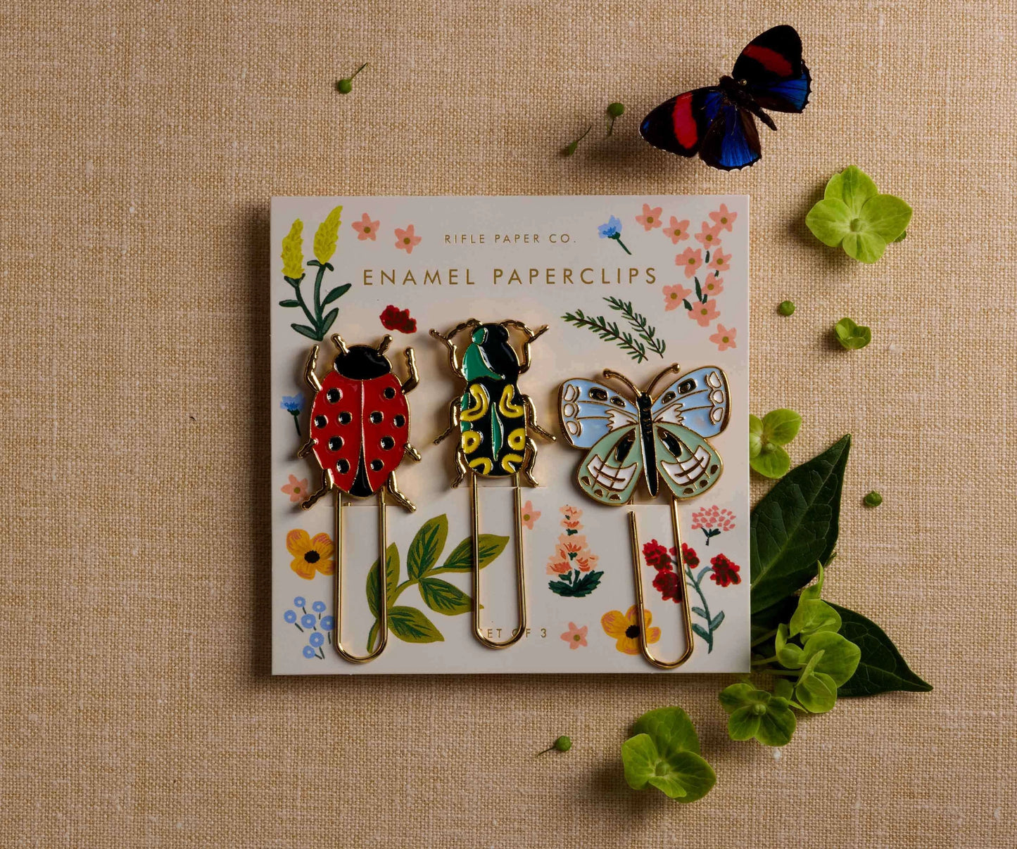 Rifle Paper Co. Curio Enamel Paper Clip Set