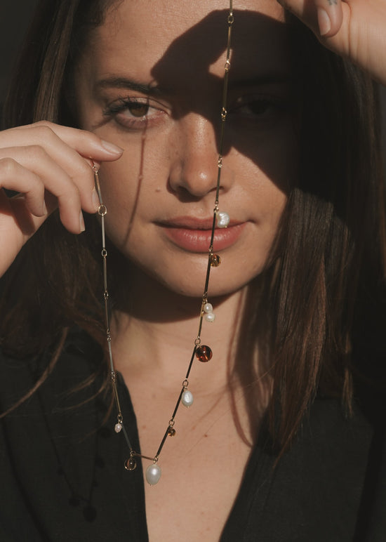 Fête Necklace - Tan by Lindsay Lewis