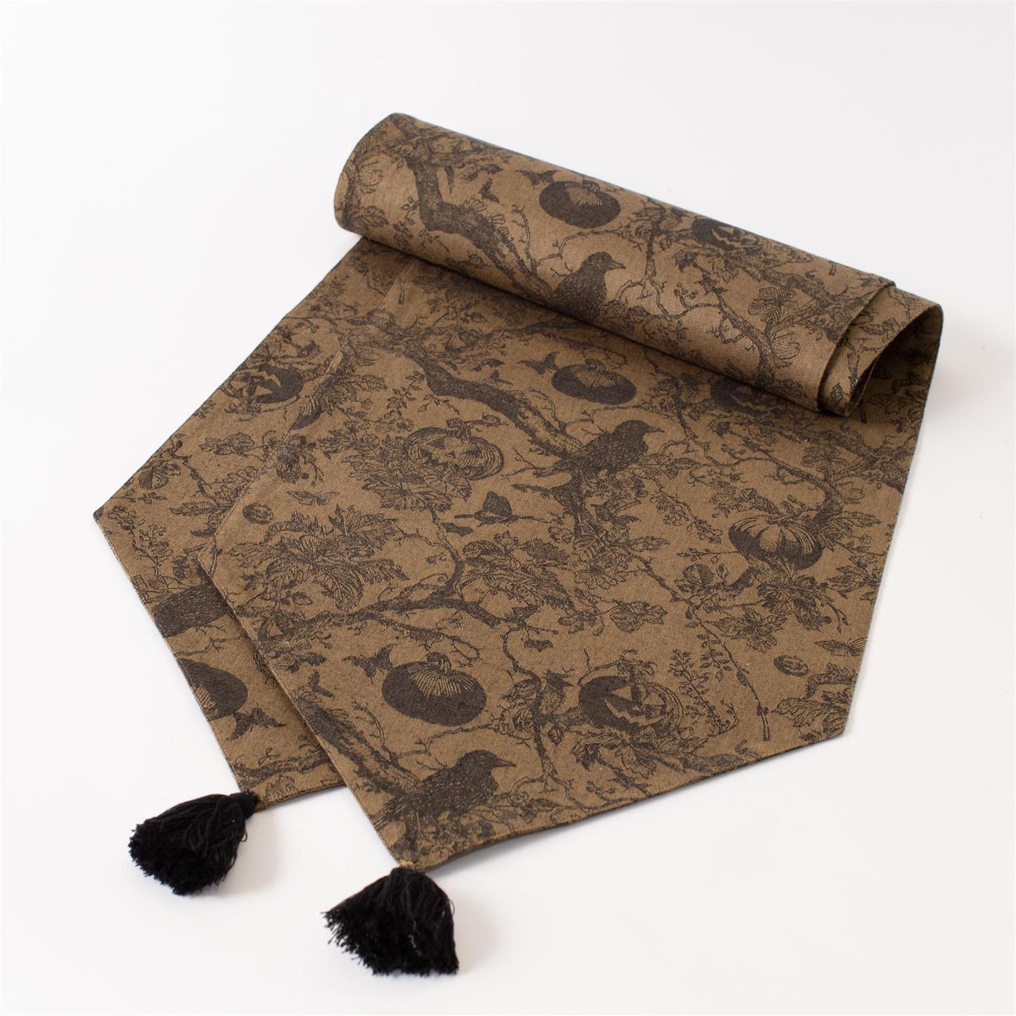 Haunted Threads Halloween Table Runner