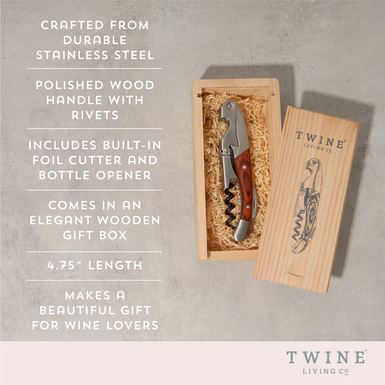 Double Hinged Corkscrew by Twine Living