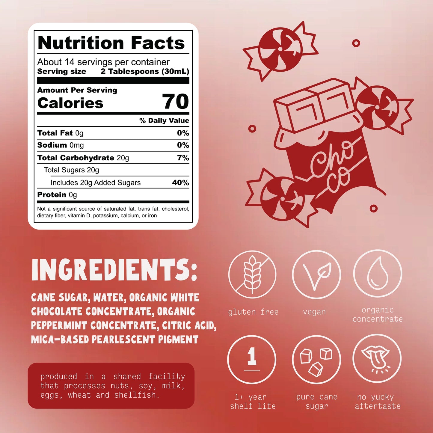 White Chocolate Peppermint Simple Syrup