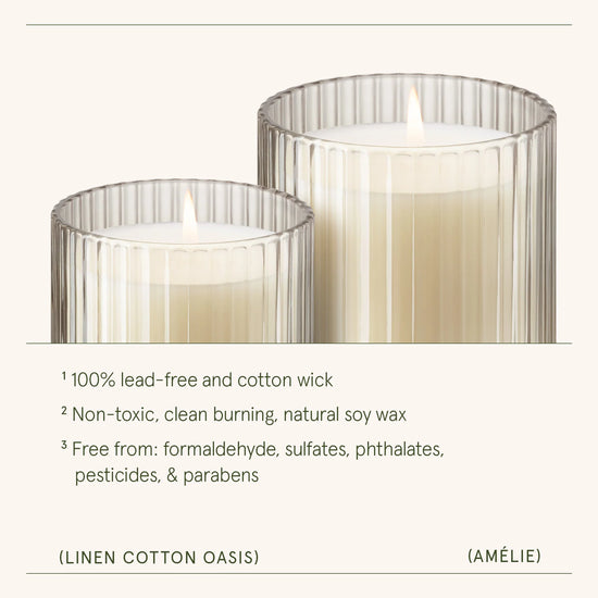 Linen Cotton Amélie Candle by La Jolie Muse
