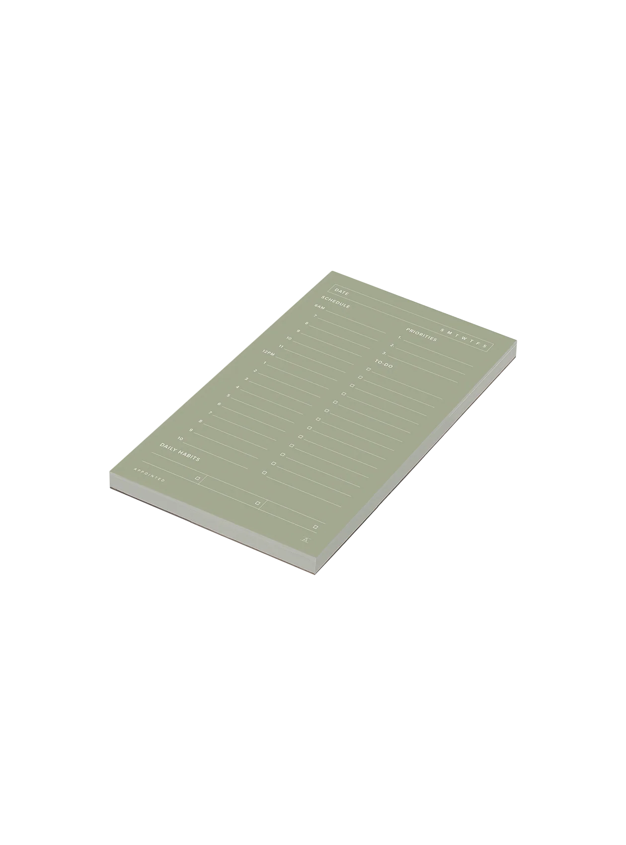 Appointed Sage Daily Task Pad