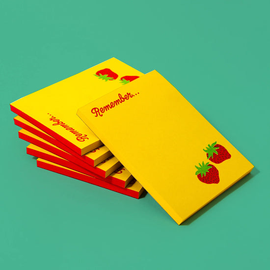 Load image into Gallery viewer, Strawberry Notepad by Bromstad Printing Co.
