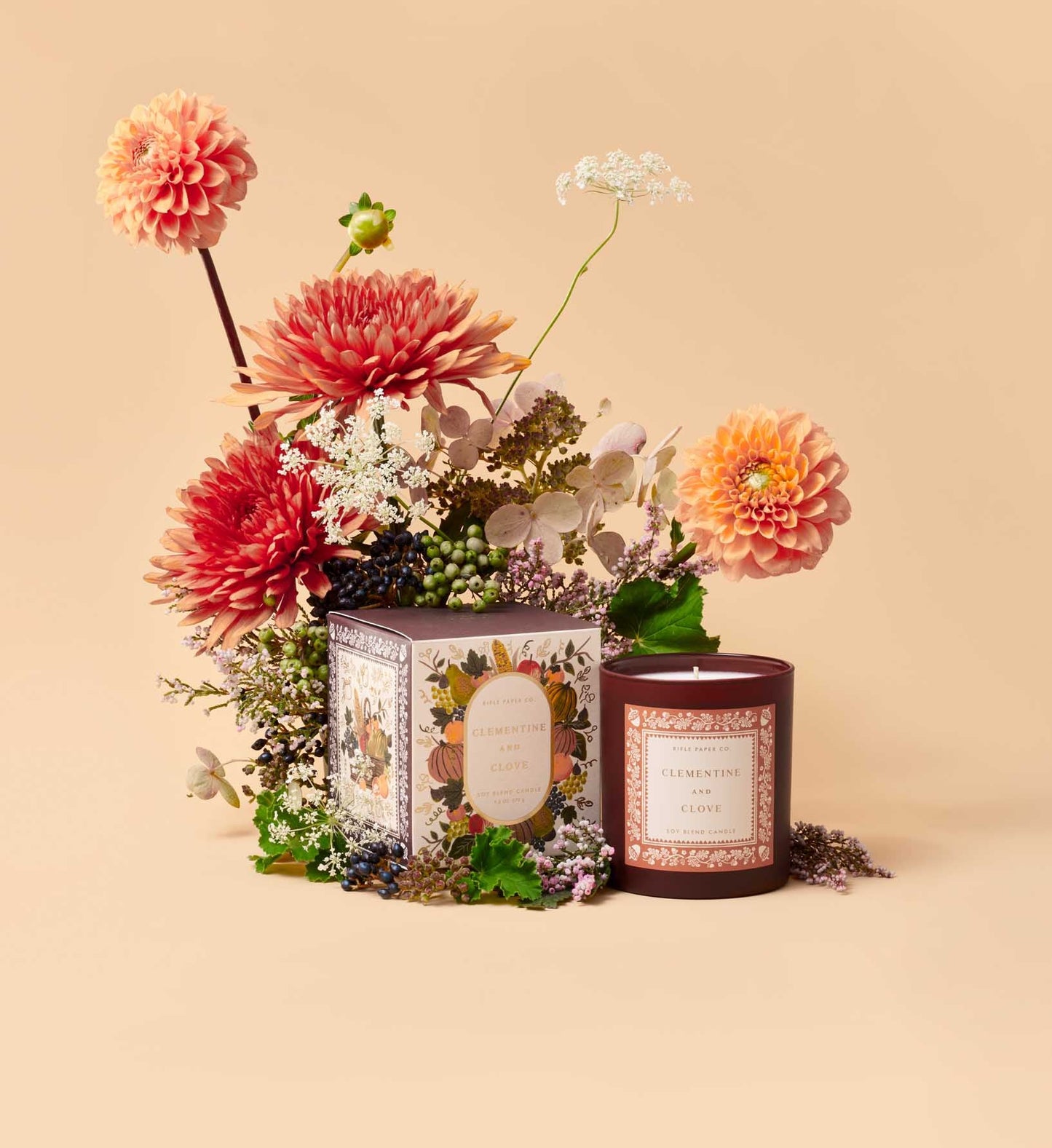 Rifle Paper Co. Clementine & Clove Glass Candle
