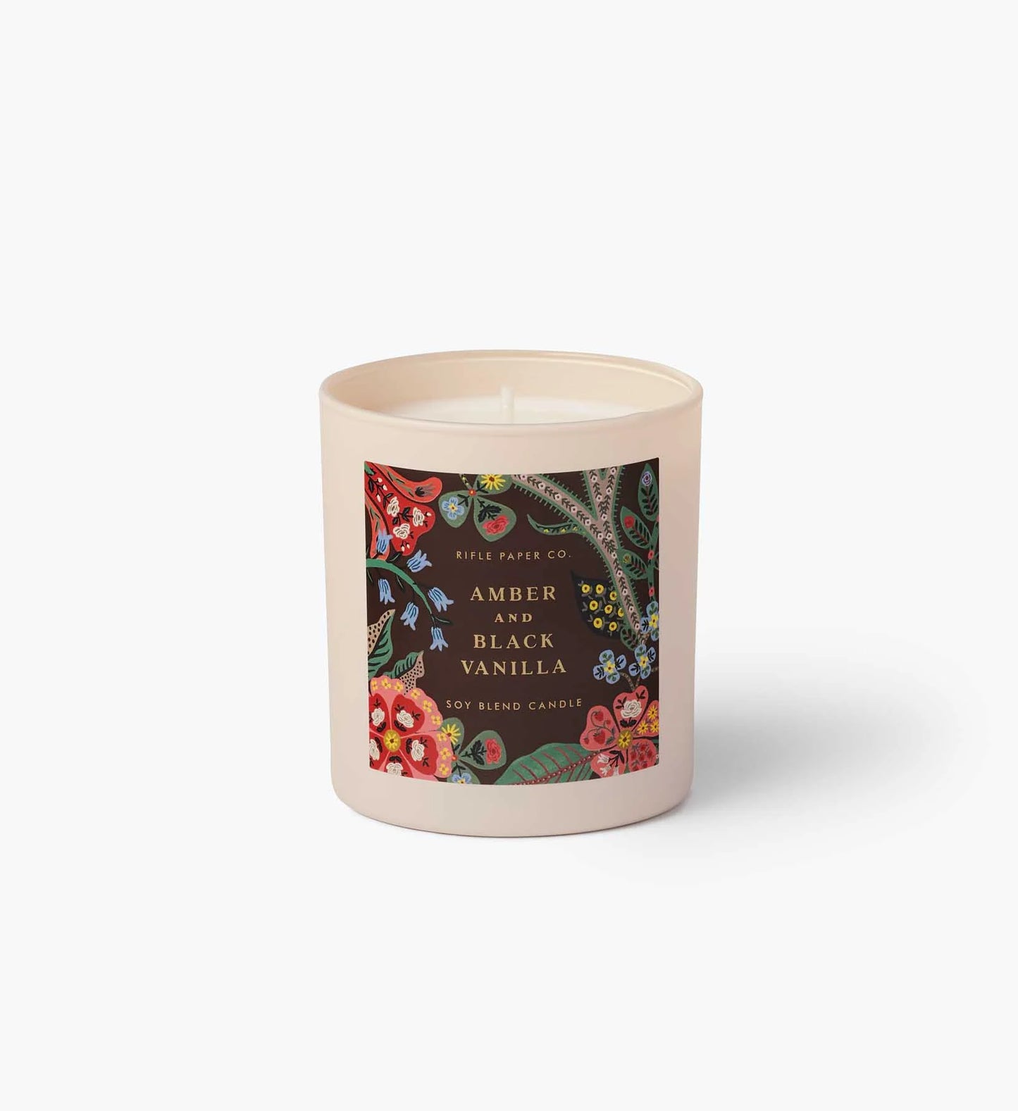 Rifle Paper Co. Gracie Amber and Black Vanilla Glass Candle